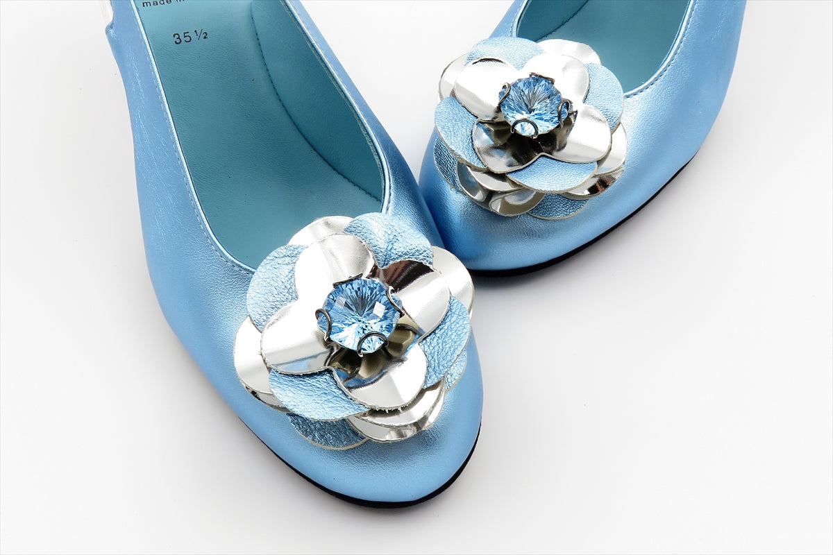 thierryrabotin 華やかなフラワーモチーフのウェッジヒール