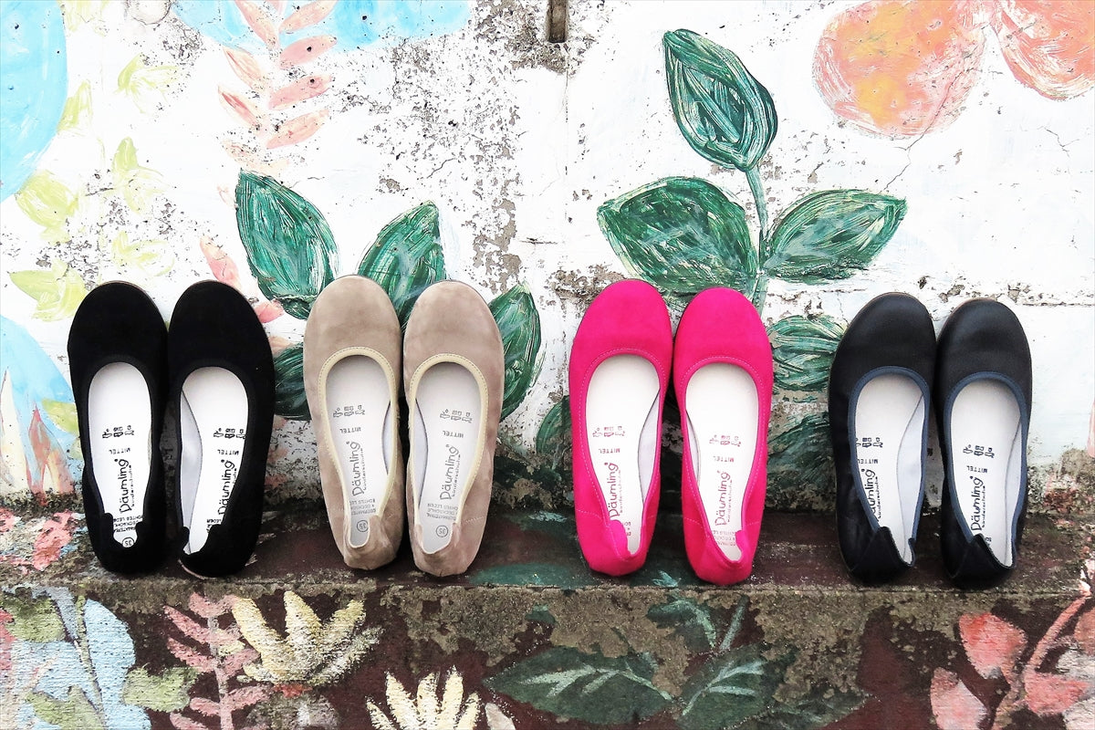 4色のバレエシューズ  ブランド:Däumling