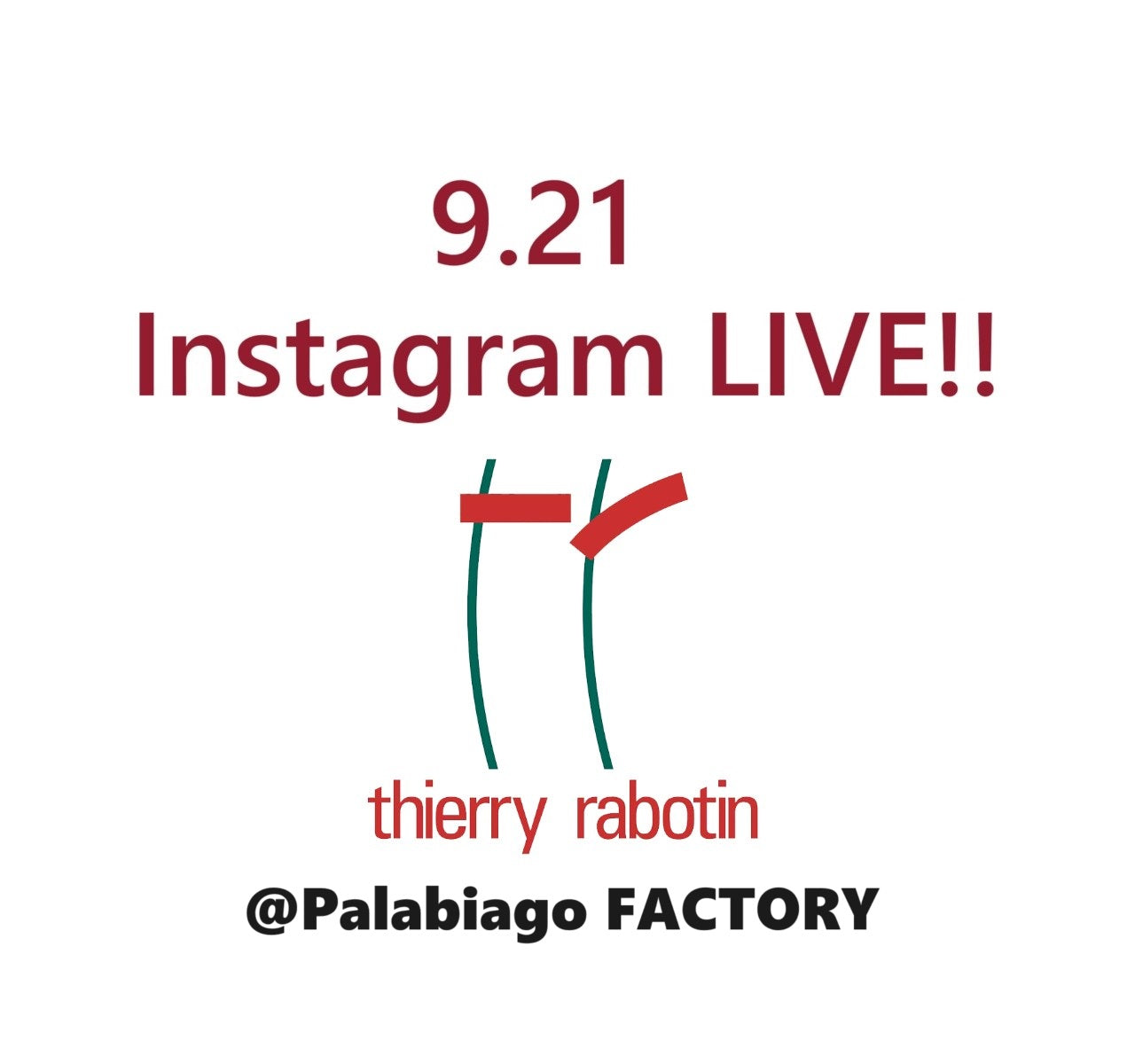 9月21日ThierryRabotinインスタライブ@Parabiago!!