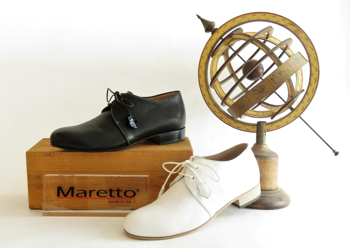 Made in ITALYのMaretto(マレット)シンプルで正統派なレースアップシューズ  かかとが細い方や、足の厚みが無い方にもおすすめです。