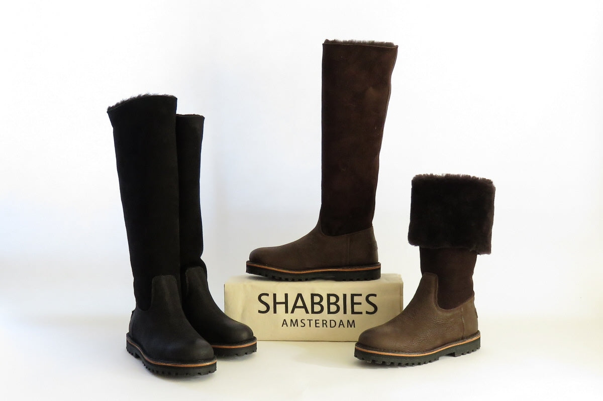オランダ・アムステルダムのSHABBIES(シャビース) 履き方で表情が変わるロングブーツ
