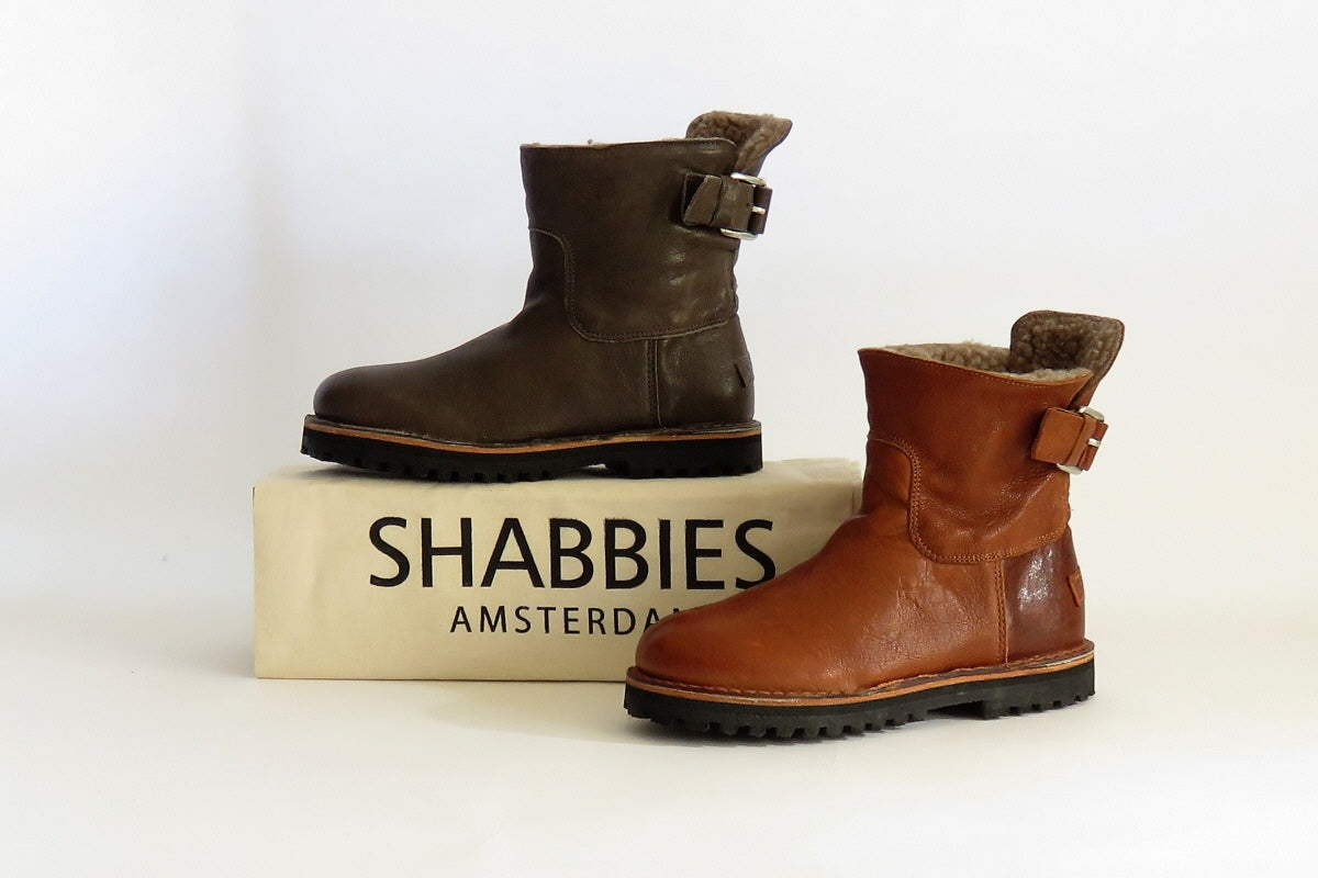 オランダ・アムステルダムのSHABBIES(シャビース) 上質なウールをふんだんに使用したショートブーツ