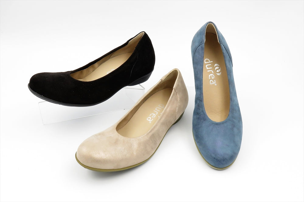 Durea 5638-012 TAUPE.SILVER / BLACK.NUBUK / BLUE.PEARL